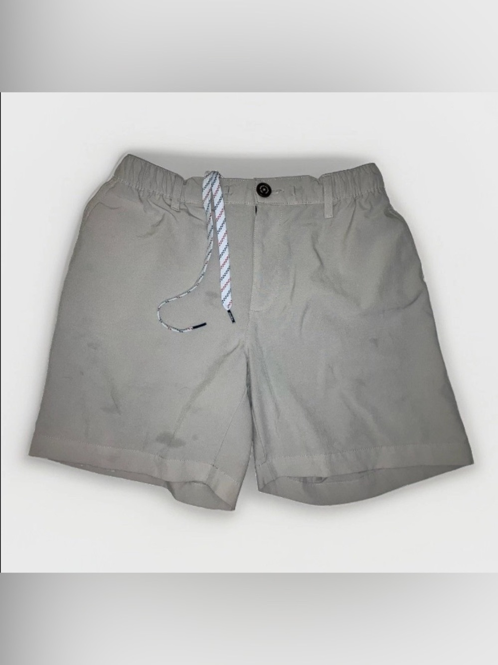 Chubbies Everywear Performance Shorts Men M Beige Drawstring Pockets 6" Inseam